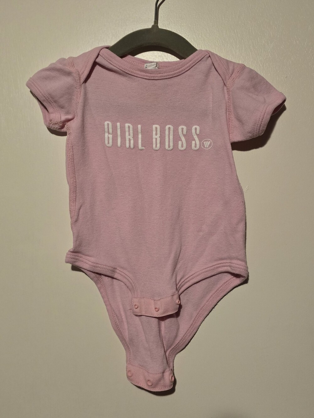 Rabbit Skins Pink "GIRL BOSS" Baby Bodysuit